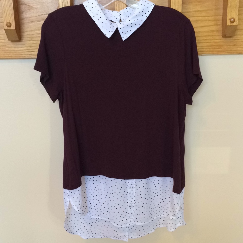 Polka dot Twofer Top
